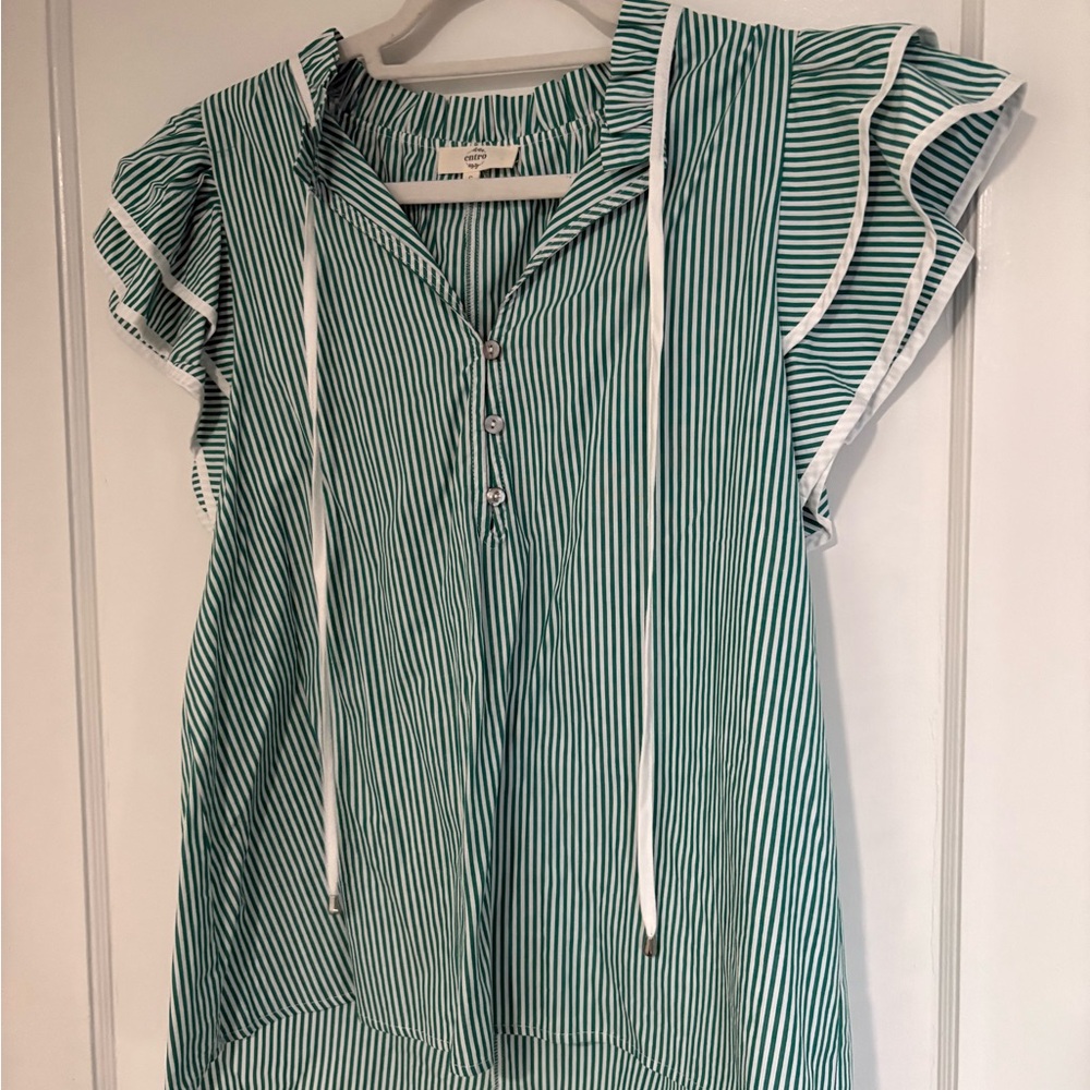 Avara Ruffle Sleeve Blouse - Picture 2 of 5